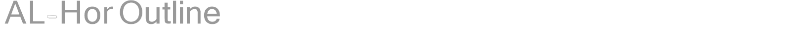 AL-Hor Outline font preview